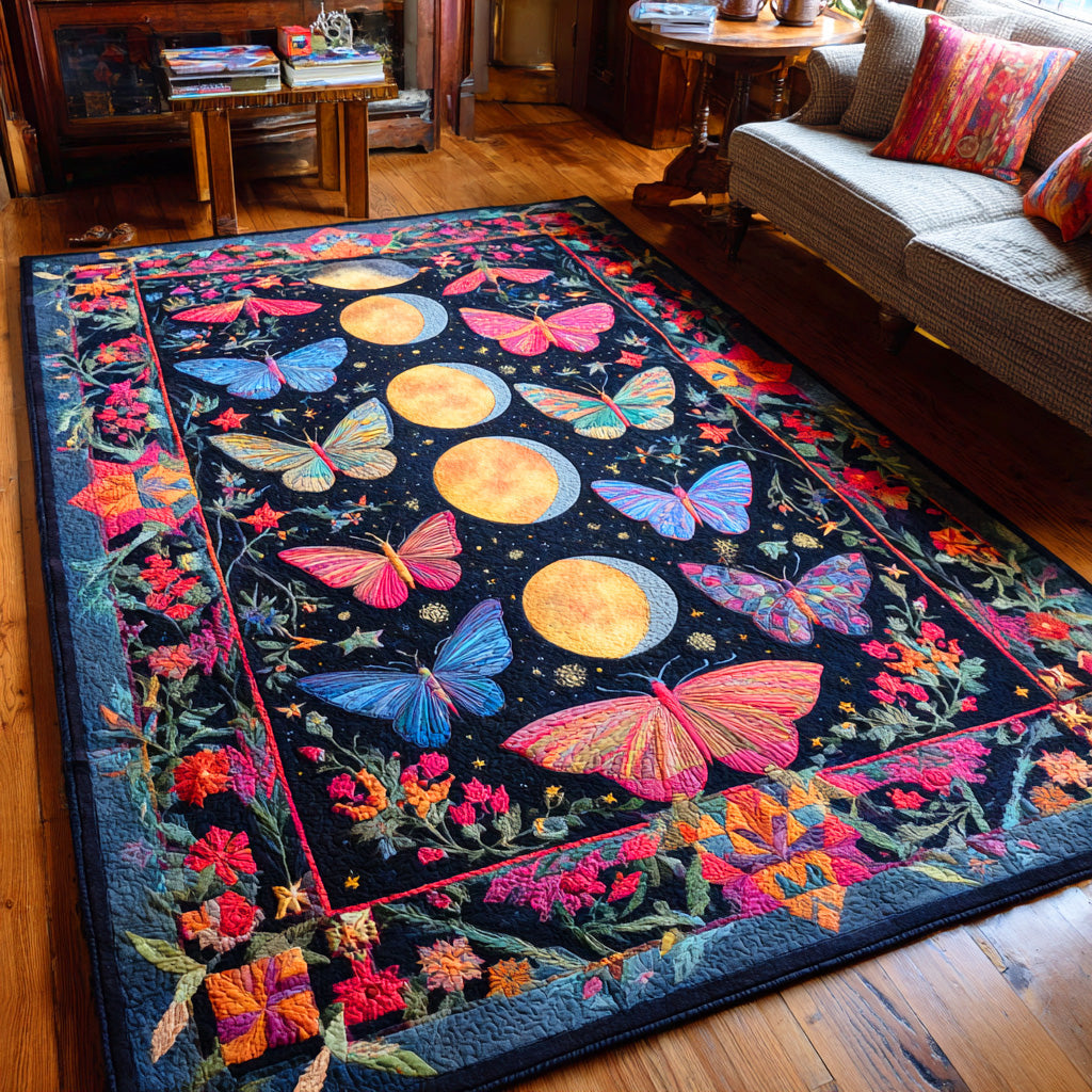 Garden Flutter Area Rug - Non-Slip Washable 3D Print Rug for Living Room & BedroomTVC2108322
