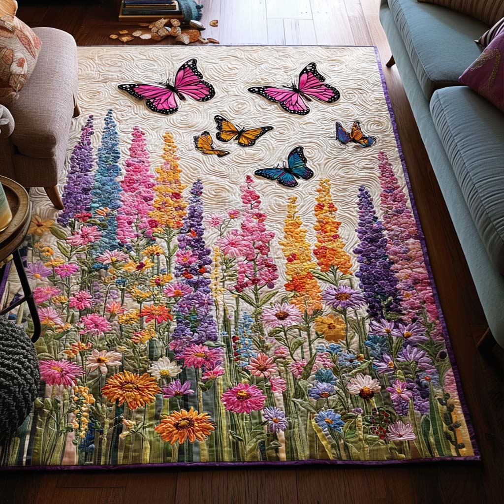 Garden Whispers Area Rug - Non-Slip Washable 3D Print Rug for Living Room & BedroomTVC2108321