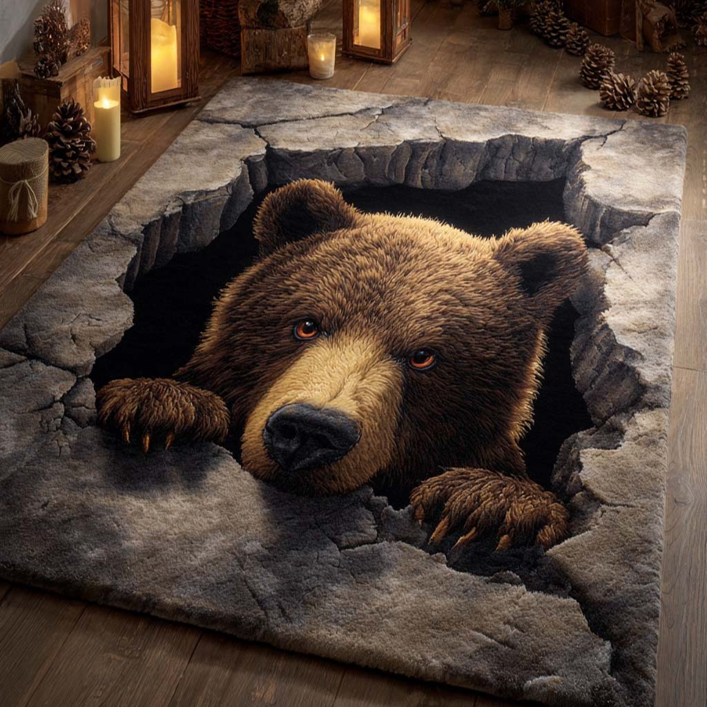 Gentle Giant Area Rug - Non-Slip Washable 3D Print Rug for Living Room & BedroomTVC2108321