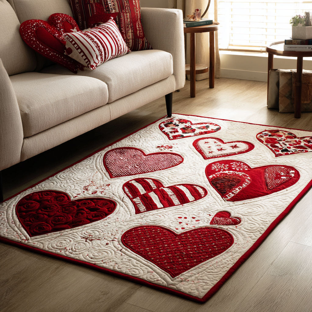 Gentle Love Area Rug - Non-Slip Washable 3D Print Rug for Living Room & BedroomTVC2108321