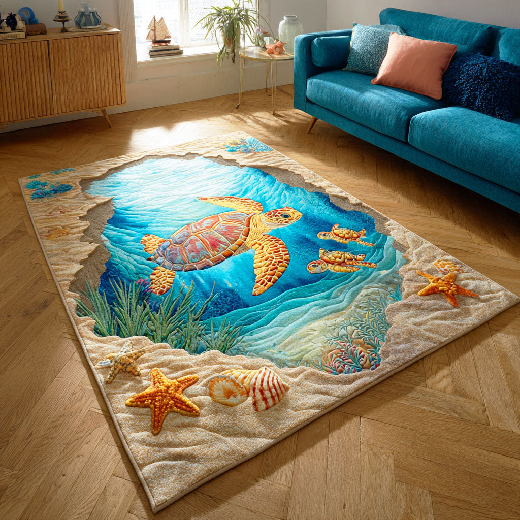 Gentle Wave Spirit Area Rug - Non-Slip Washable 3D Print Rug for Living Room & BedroomTVC2108321