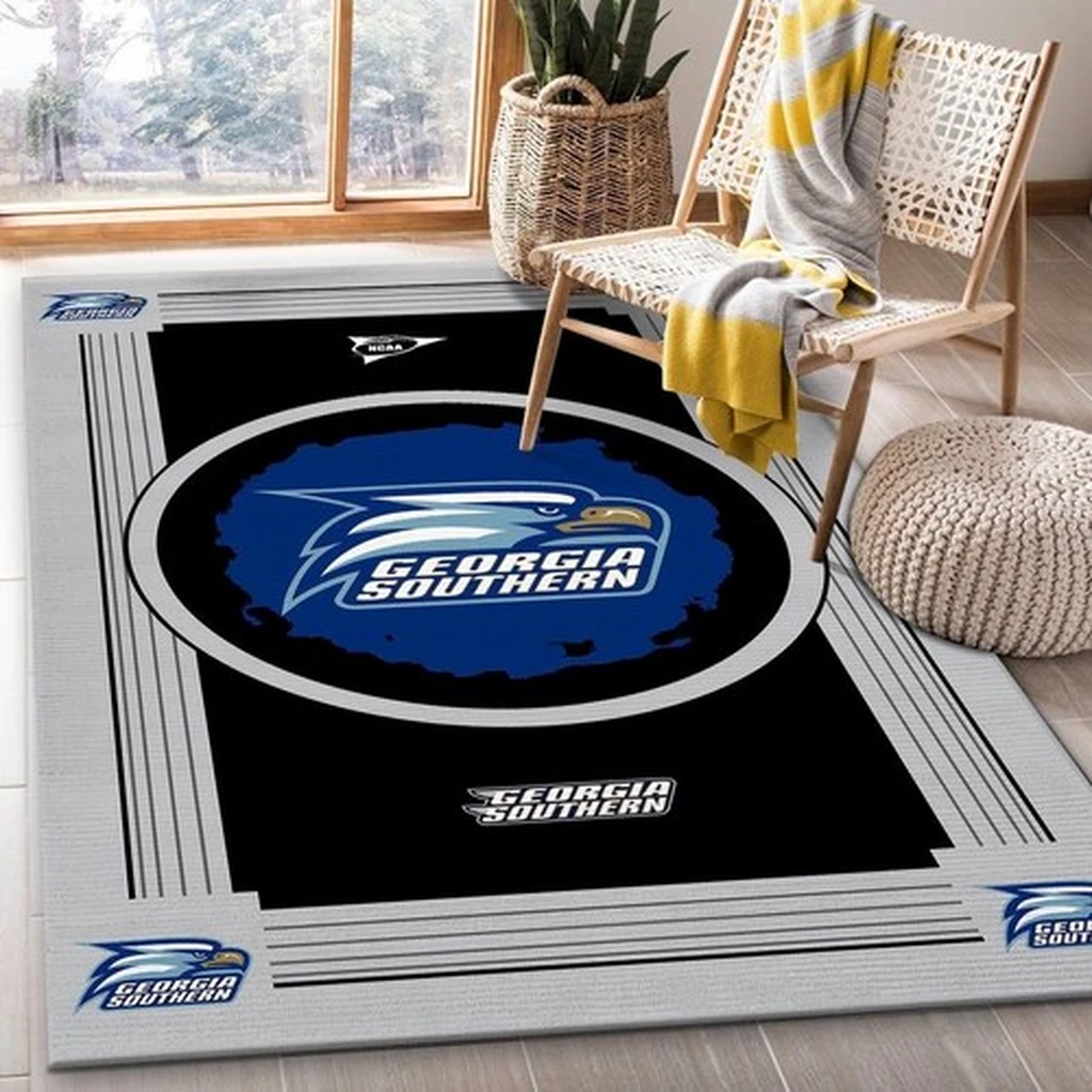 Georgia Southern Rug - Eagle Area for Home Decor Black and Blue
