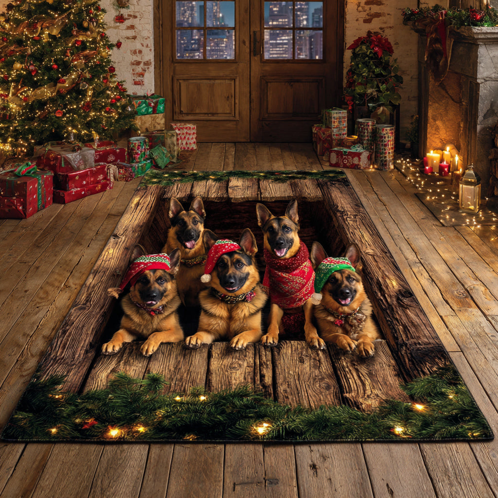 German Shepherd Spirit Area Rug - Non-Slip Washable 3D Print Rug for Living Room & BedroomTVC2108320