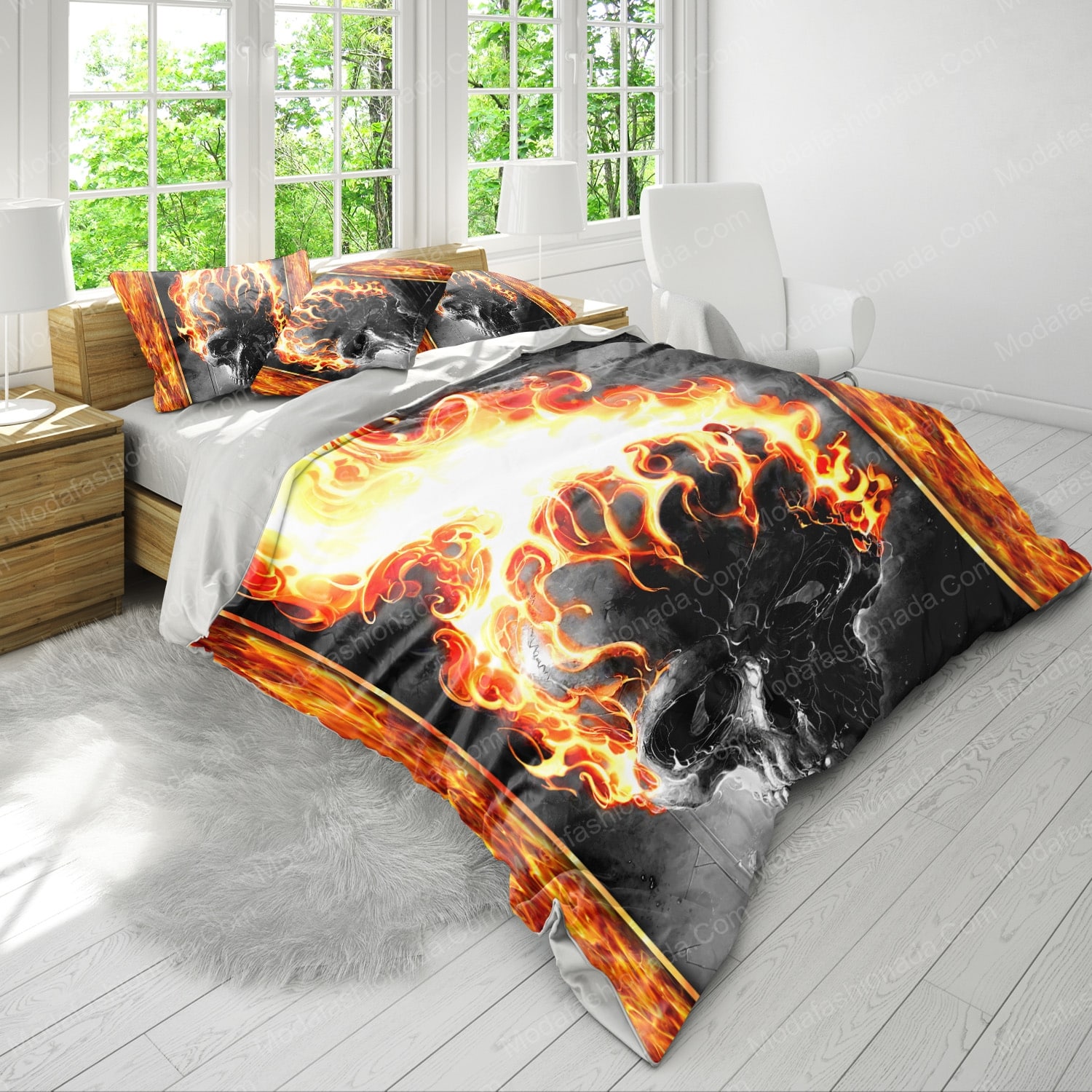 Ghost Rider Halloween Horror Bedding Sets