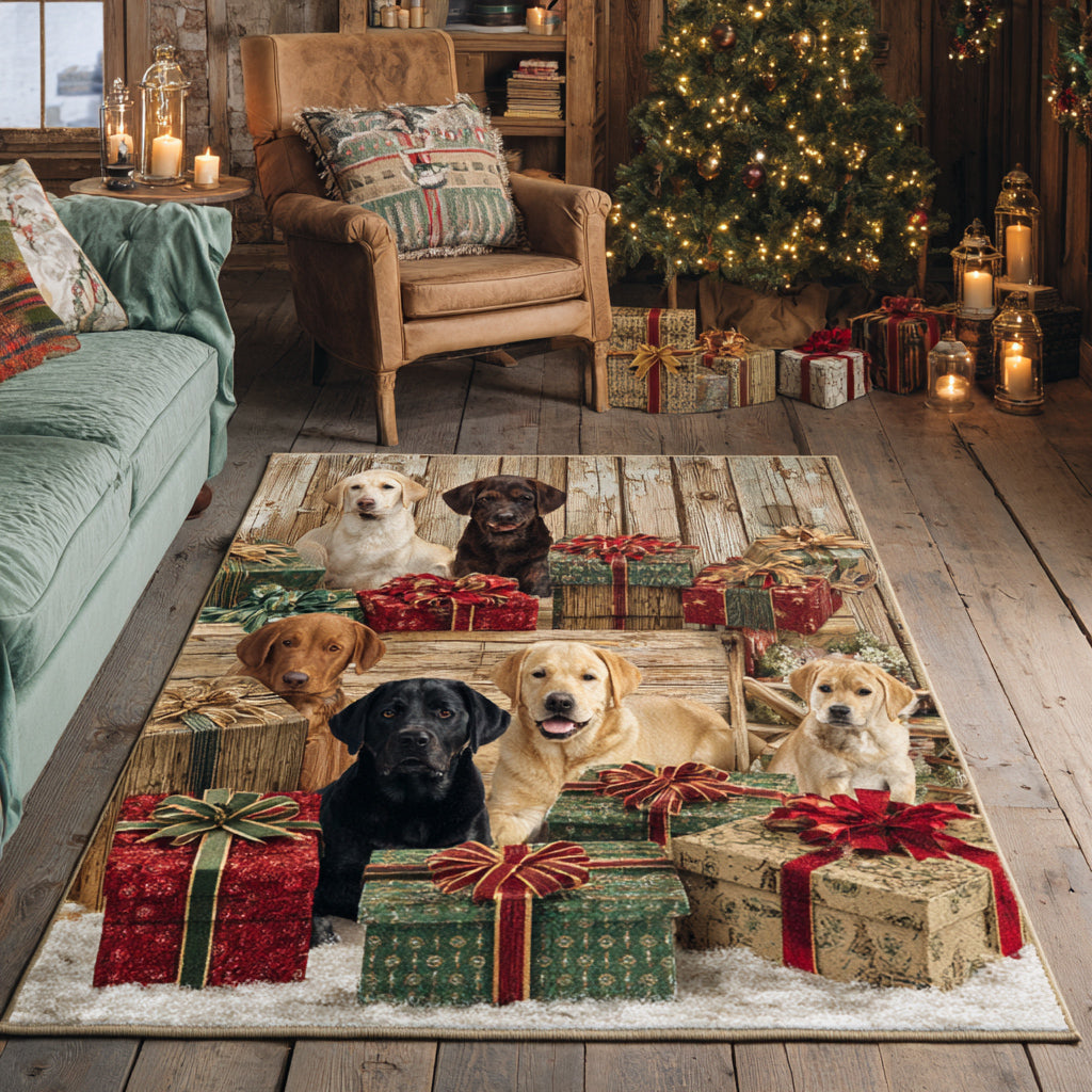Gifted Labrador Retriever Area Rug - Non-Slip Washable 3D Print Rug for Living Room & BedroomTVC2108319