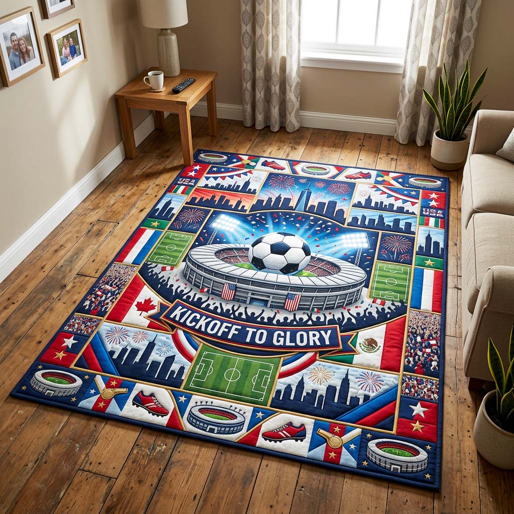 Glory Stadium Area Rug - Non-Slip Washable 3D Print Rug for Living Room & BedroomTVC2108415