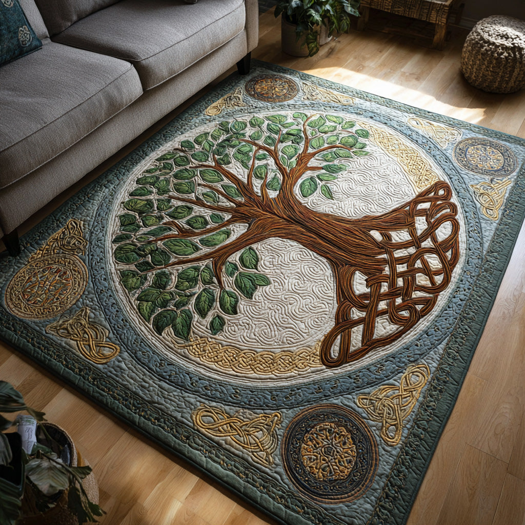 Golden Branches Area Rug - Non-Slip Washable 3D Print Rug for Living Room & BedroomTVC2108319