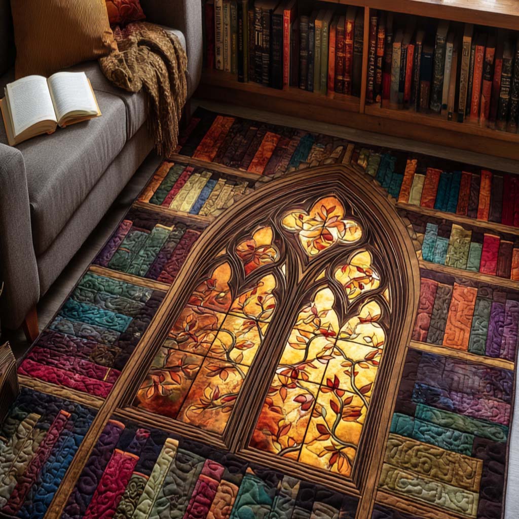 Golden Chapter Area Rug - Non-Slip Washable 3D Print Rug for Living Room & BedroomTVC2108319