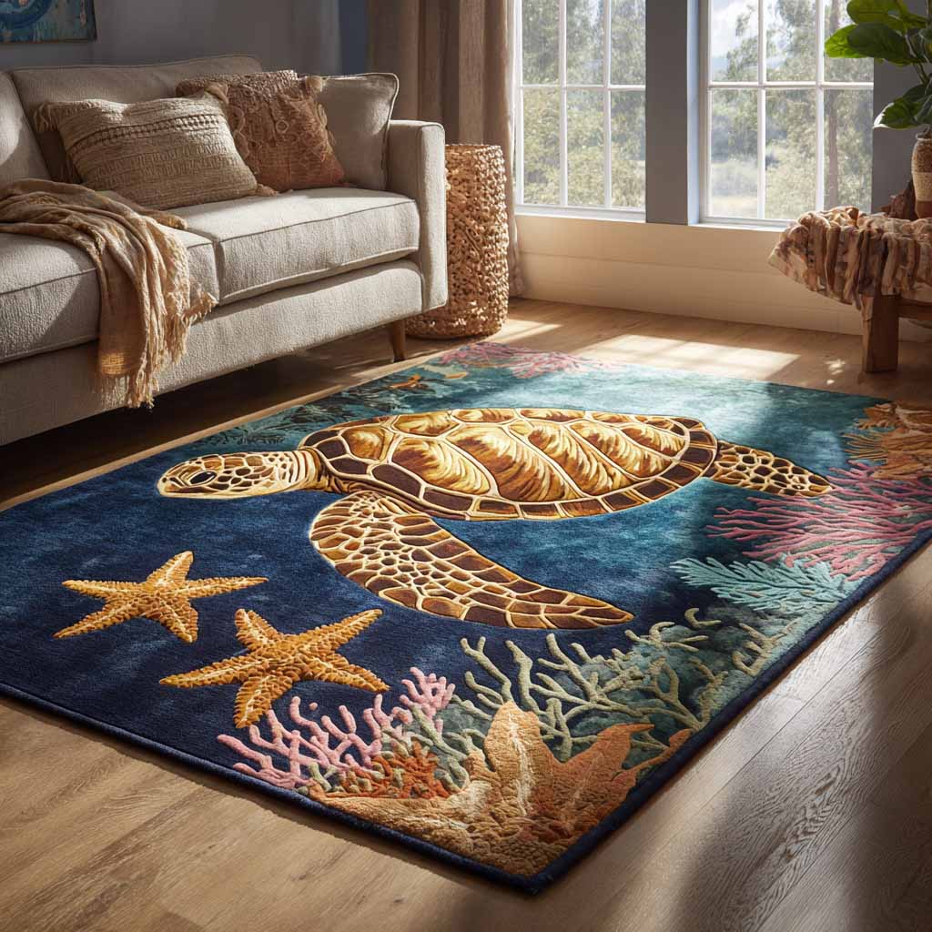 Golden Current Area Rug - Non-Slip Washable 3D Print Rug for Living Room & BedroomTVC2108319