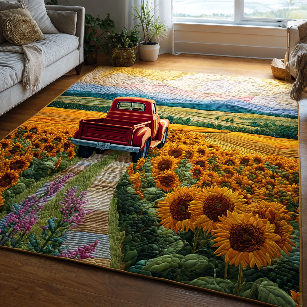 Golden Field Journey Area Rug - Non-Slip Washable 3D Print Rug for Living Room & BedroomTVC2108318