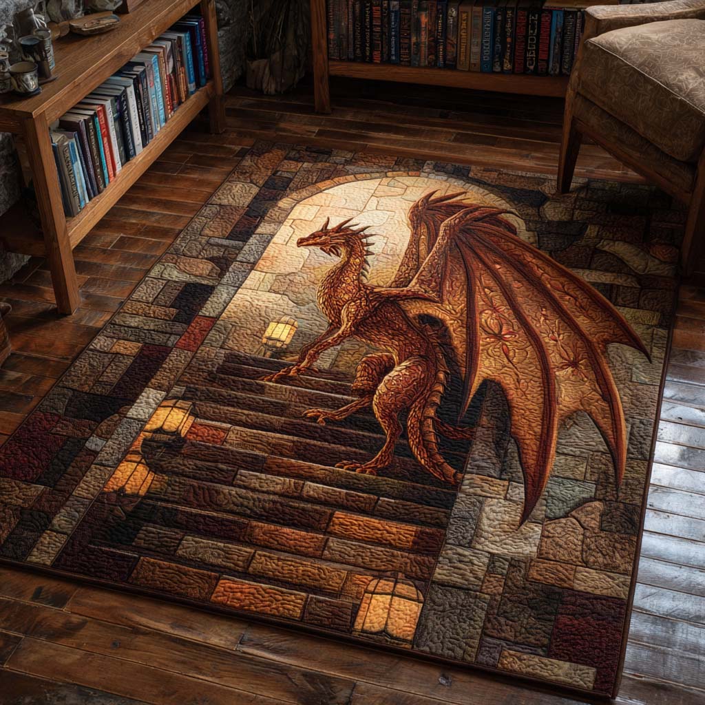 Golden Flight Area Rug - Non-Slip Washable 3D Print Rug for Living Room & BedroomTVC2108215