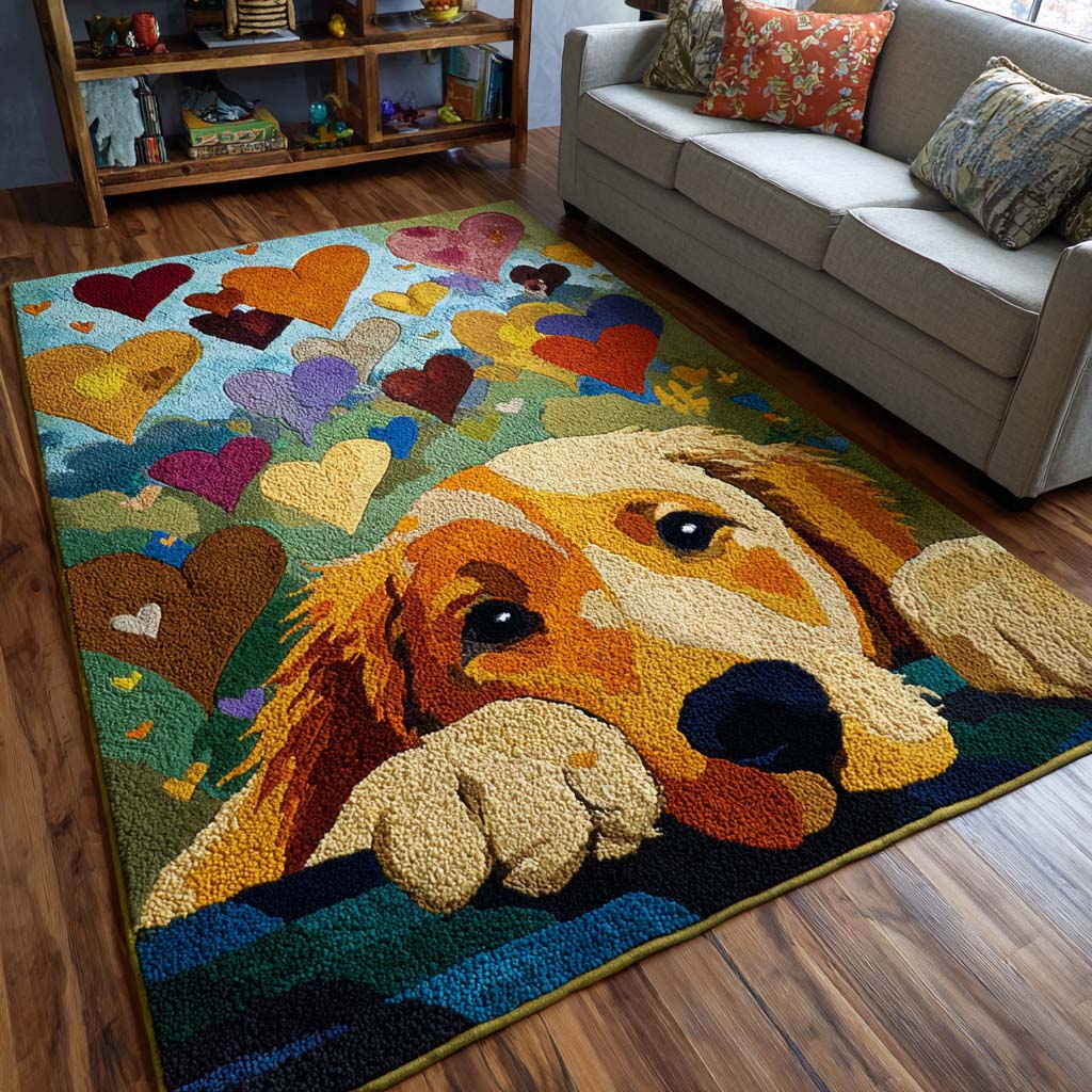 Golden Friends Area Rug - Non-Slip Washable 3D Print Rug for Living Room & BedroomTVC2108318