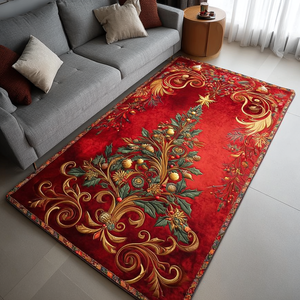 Golden Wish Area Rug - Non-Slip Washable 3D Print Rug for Living Room & BedroomTVC2108317