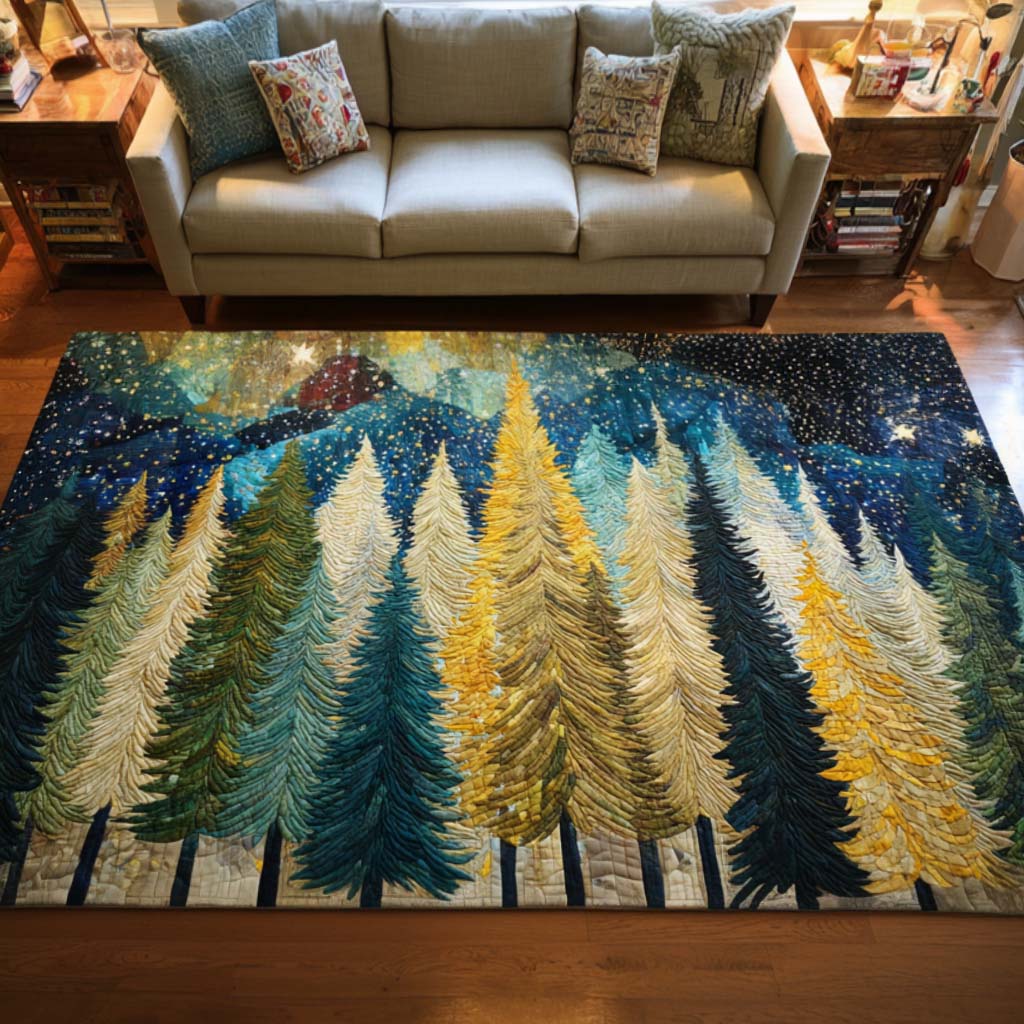 Golden Woods Area Rug - Non-Slip Washable 3D Print Rug for Living Room & BedroomTVC2108317