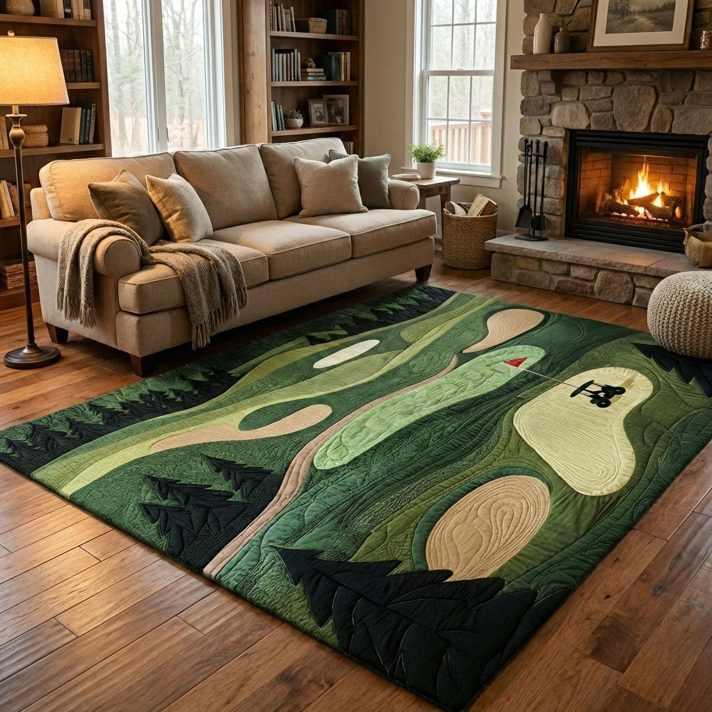 Golf Trail Area Rug - Non-Slip Washable 3D Print Rug for Living Room & BedroomTVC2108316