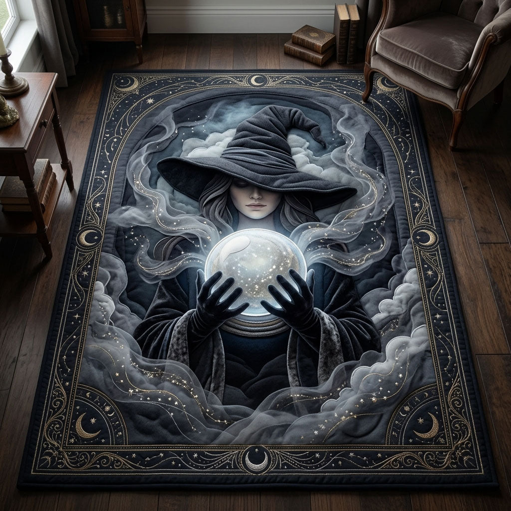 Gothic Witch Halloween Area Rug - Non-Slip Washable 3D Print Rug for Living Room & BedroomTVC2108412