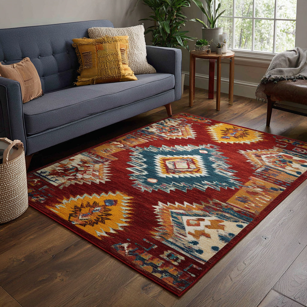 Grand Horizon Area Rug - Non-Slip Washable 3D Print Rug for Living Room & BedroomTVC2108316