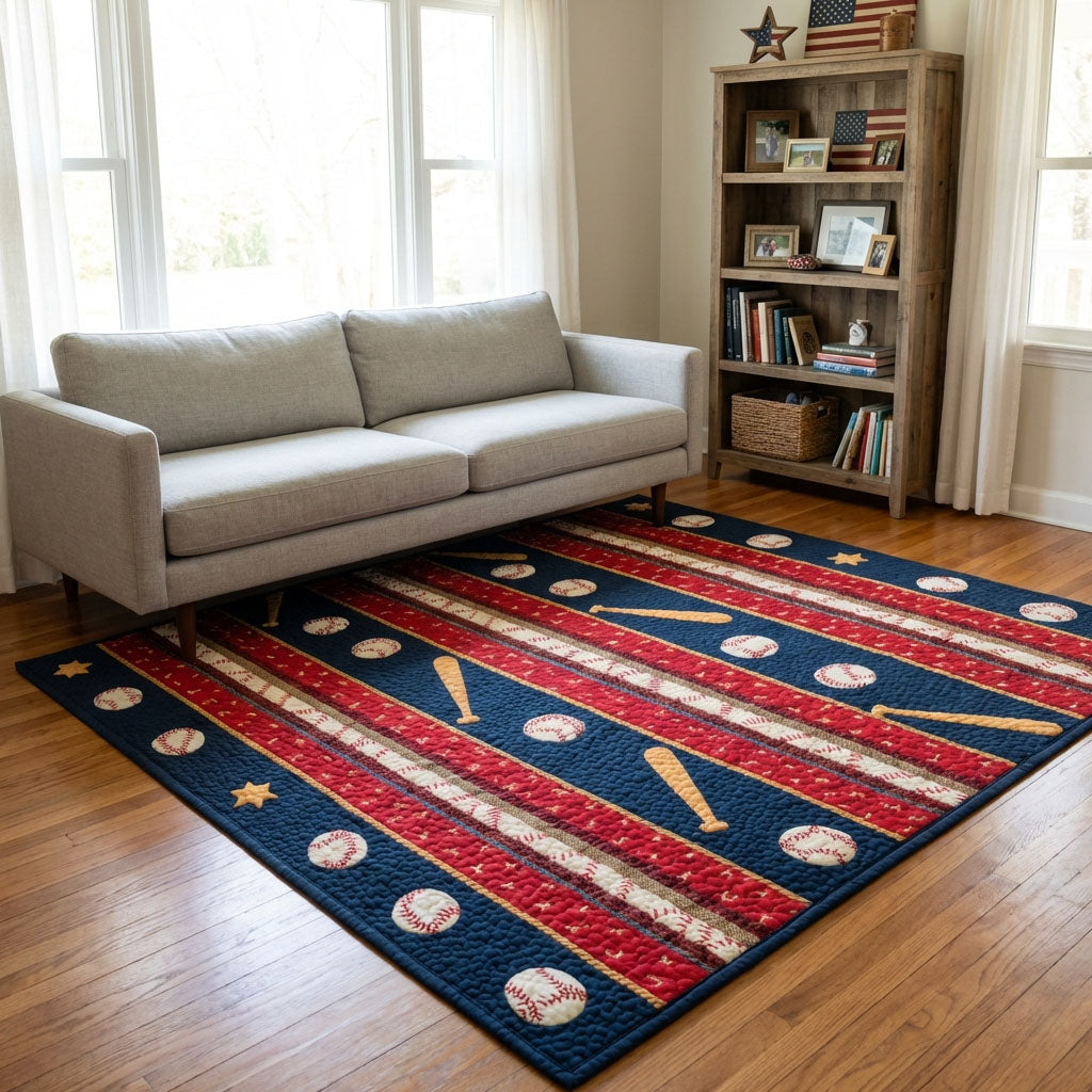 Grand Slam Area Rug - Non-Slip Washable 3D Print Rug for Living Room & BedroomTVC2108316