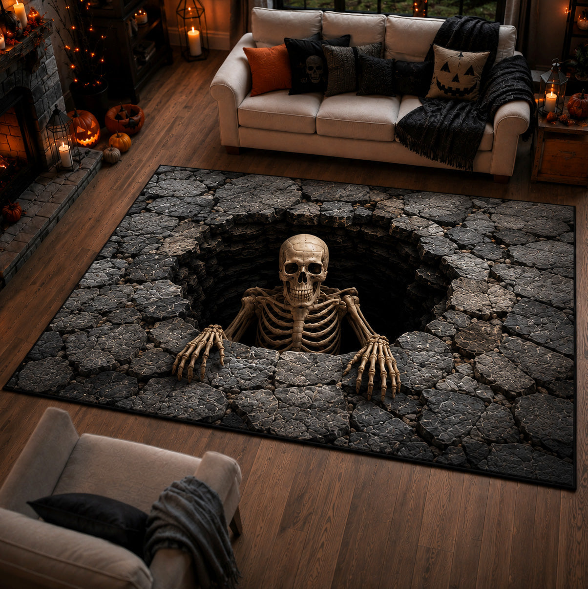 Grave Escape Area Rug - Non-Slip Washable 3D Print Rug for Living Room & BedroomTVC2108214