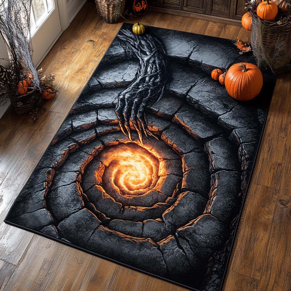 Hands of Hellfire Area Rug - Non-Slip Washable 3D Print Rug for Living Room & BedroomTVC2108313