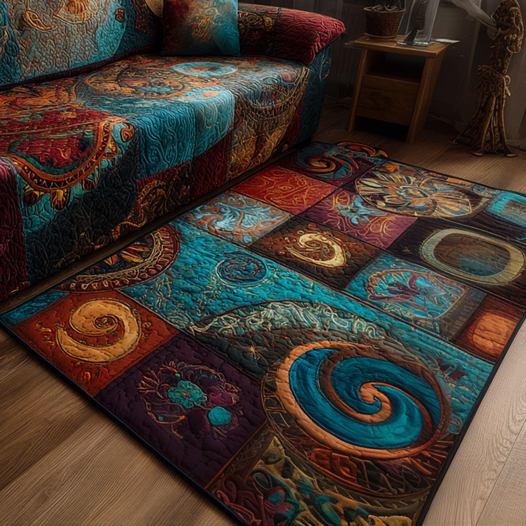 Harmony Bloom Area Rug - Non-Slip Washable 3D Print Rug for Living Room & BedroomTVC2108313