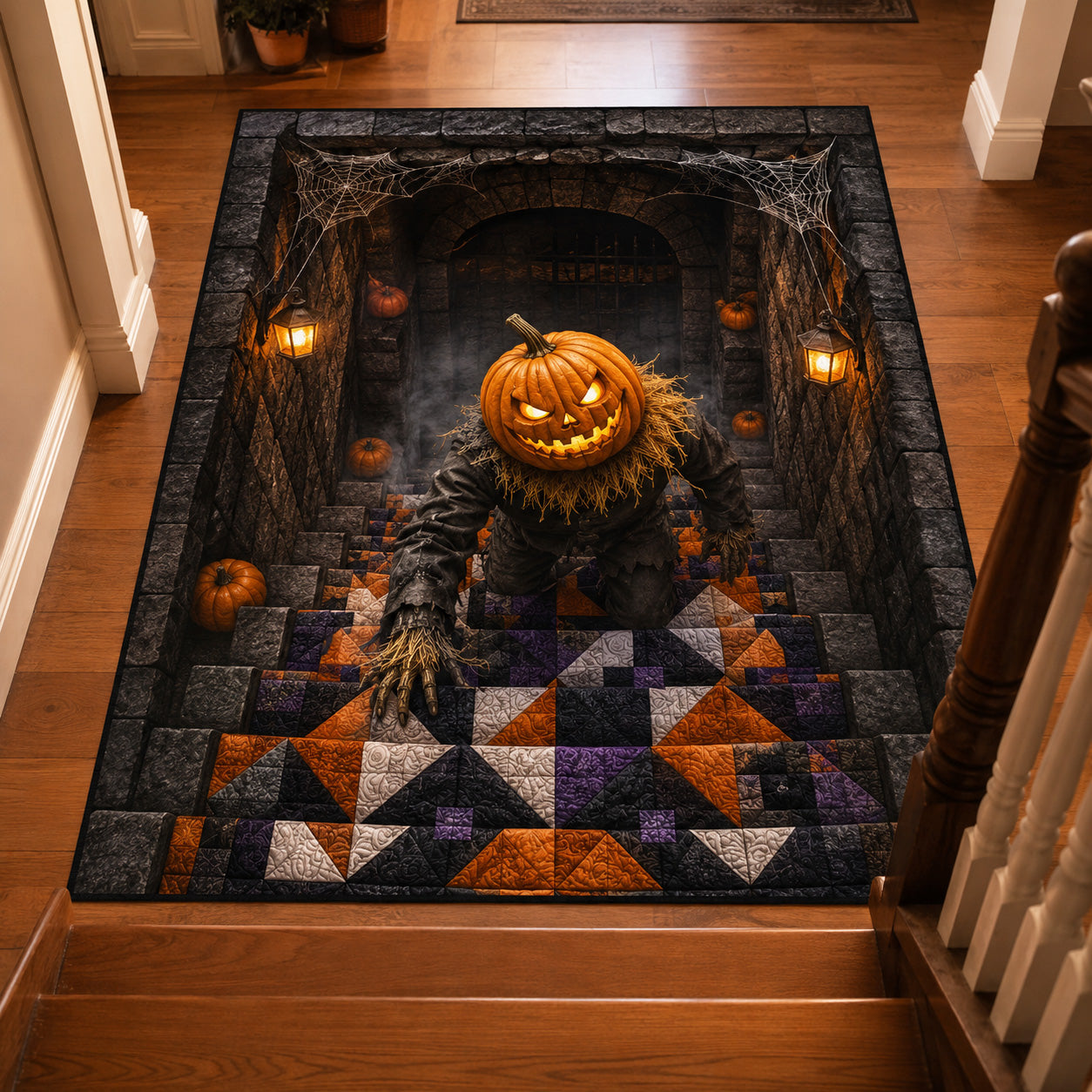 Harvest Horror Area Rug - Non-Slip Washable 3D Print Rug for Living Room & BedroomTVC2108313