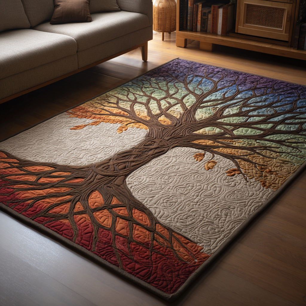 Harvest Roots Area Rug - Non-Slip Washable 3D Print Rug for Living Room & BedroomTVC2108313