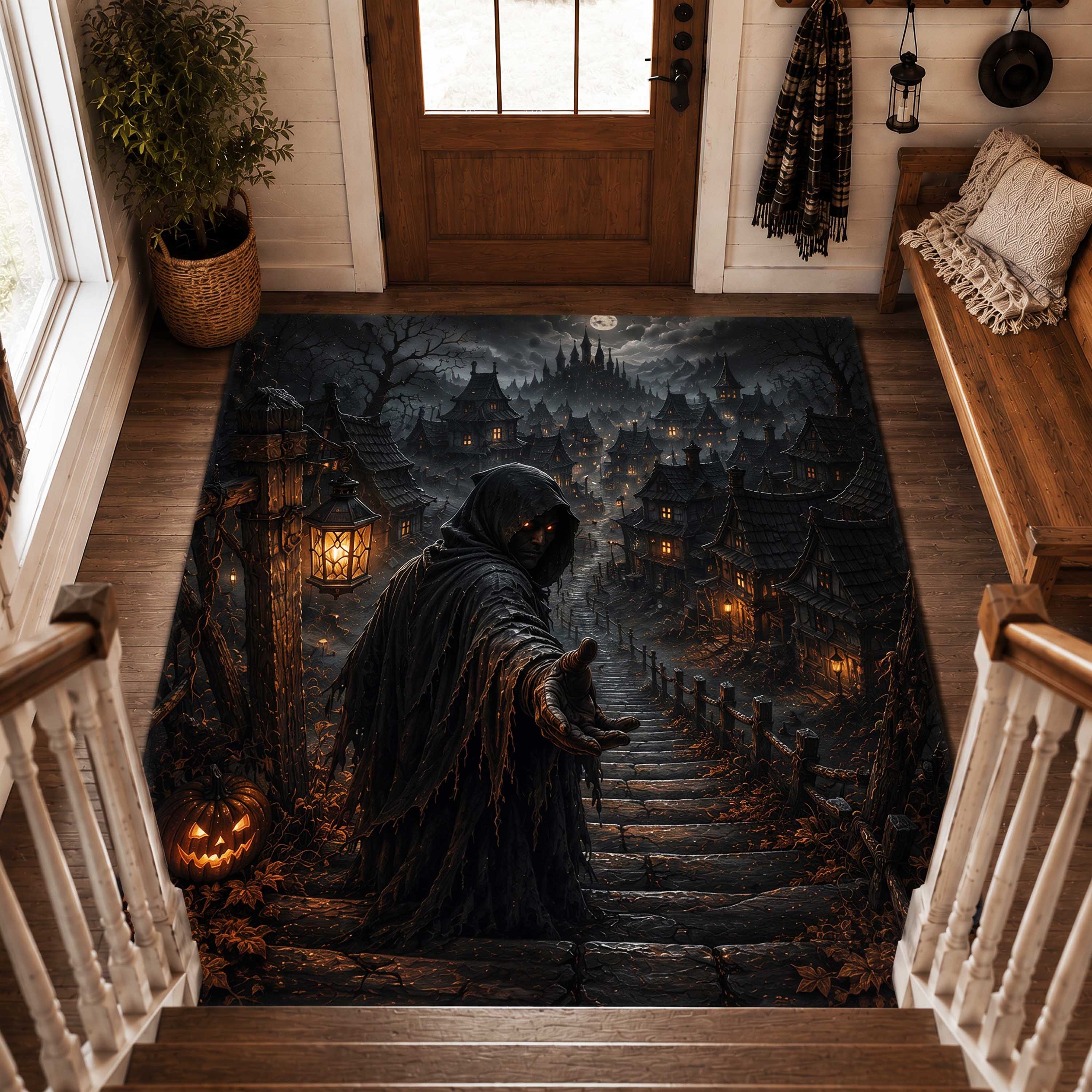 Haunted Abyss Area Rug - Non-Slip Washable 3D Print Rug for Living Room & BedroomTVC2108313