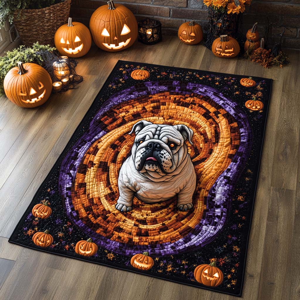 Haunted Galaxy Bulldog Area Rug - Non-Slip Washable 3D Print Rug for Living Room & BedroomTVC2108313