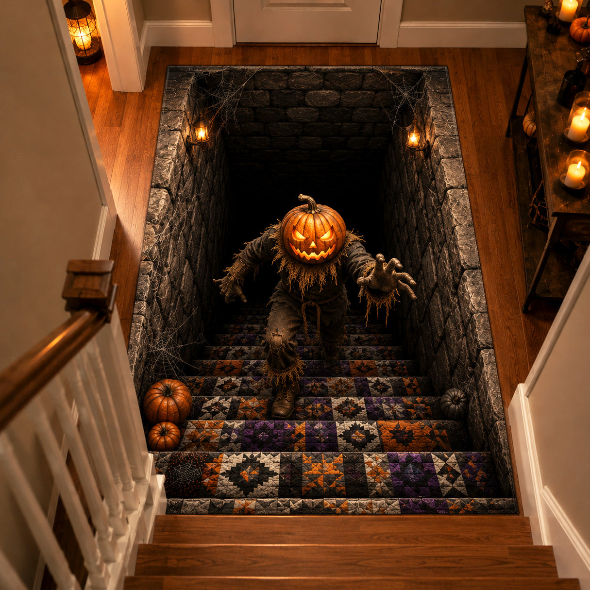 Haunted Harvest Area Rug - Non-Slip Washable 3D Print Rug for Living Room & BedroomTVC2108312