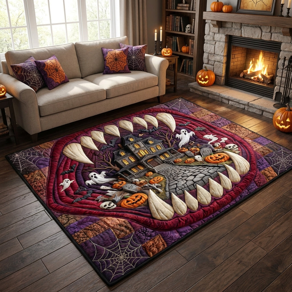 Haunted Maw Area Rug - Non-Slip Washable 3D Print Rug for Living Room & BedroomTVC2108312