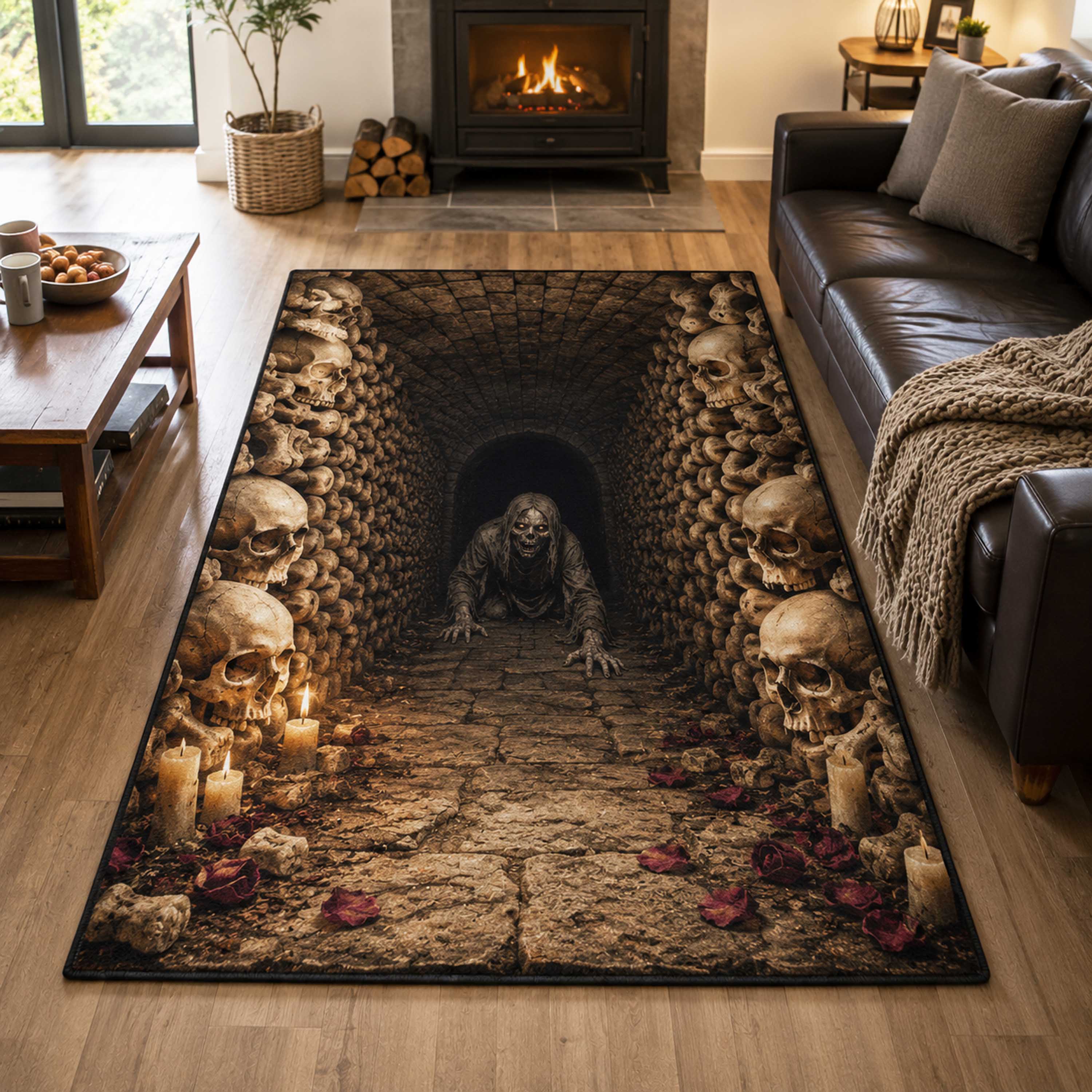 Haunted Rift Area Rug - Non-Slip Washable 3D Print Rug for Living Room & BedroomTVC2108312