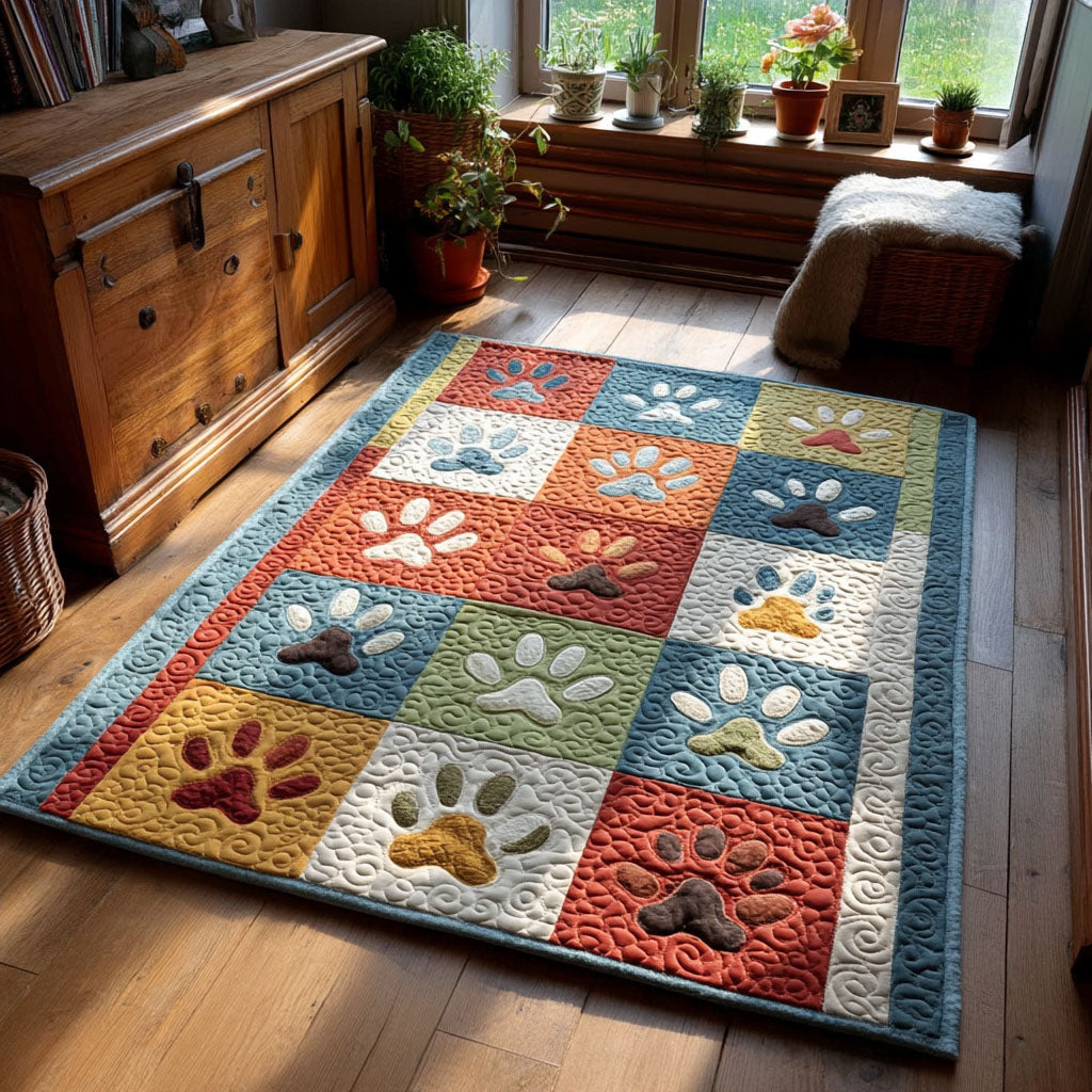 Heirloom Paw Area Rug - Non-Slip Washable 3D Print Rug for Living Room & BedroomTVC2108312