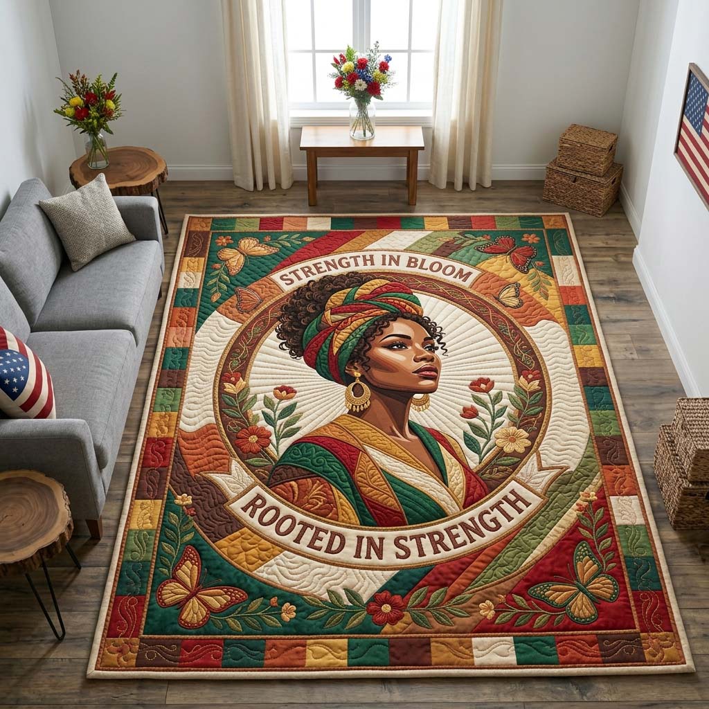 Heritage Bloom Area Rug - Non-Slip Washable 3D Print Rug for Living Room & BedroomTVC2108410