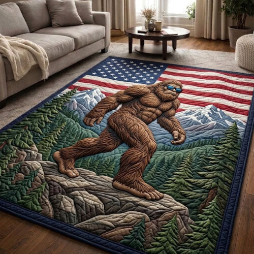 Heritage Patch Area Rug - Non-Slip Washable 3D Print Rug for Living Room & BedroomTVC2108235