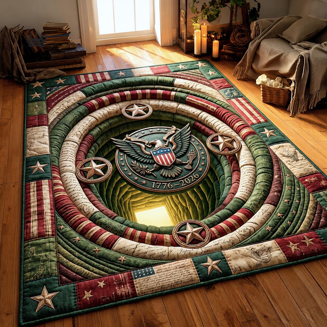Heritage Pride Area Rug - Non-Slip Washable 3D Print Rug for Living Room & BedroomTVC2108410