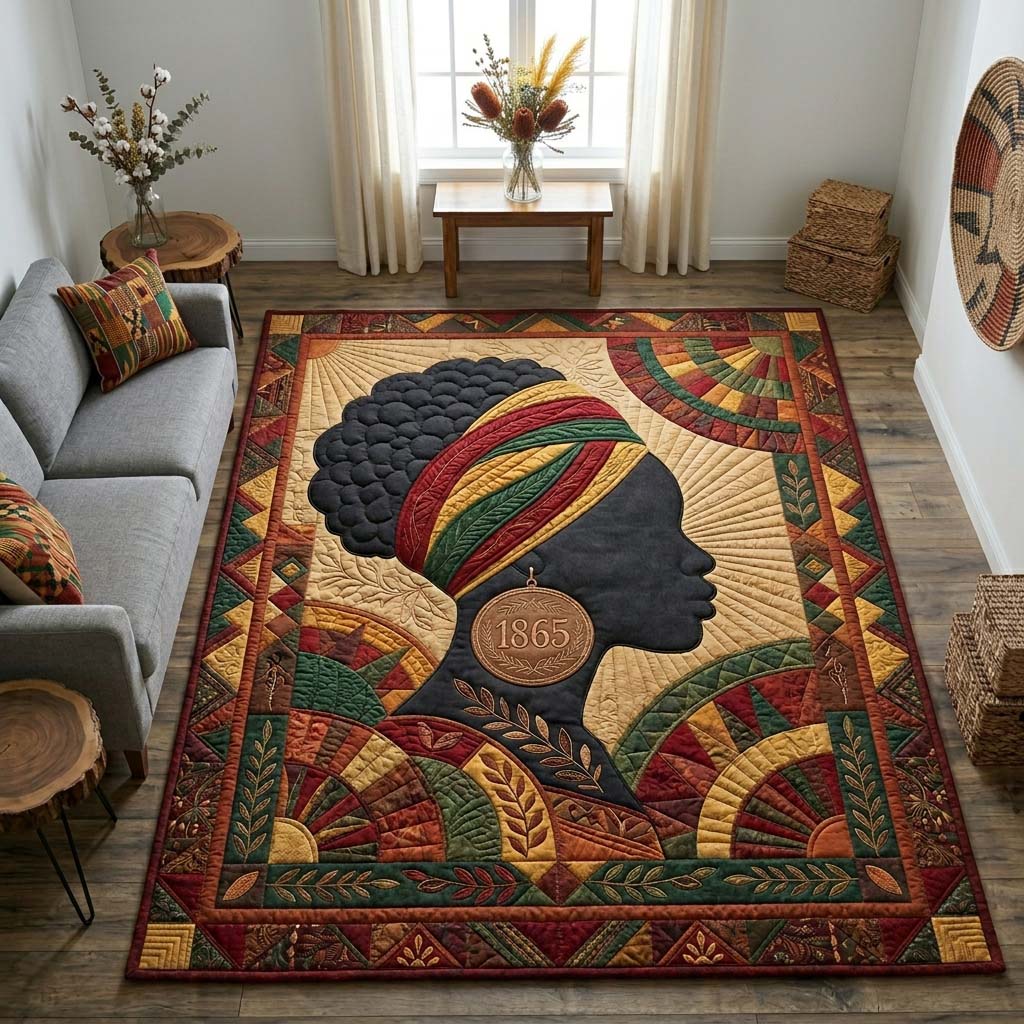Heritage Silhouette Area Rug - Non-Slip Washable 3D Print Rug for Living Room & BedroomTVC2108410