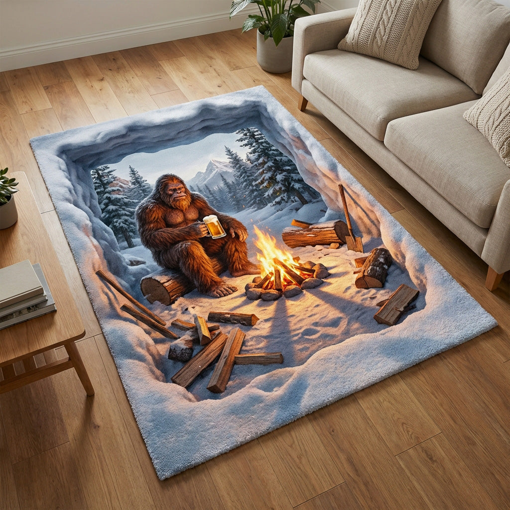 Hidden Colossus Area Rug - Non-Slip Washable 3D Print Rug for Living Room & BedroomTVC2108311