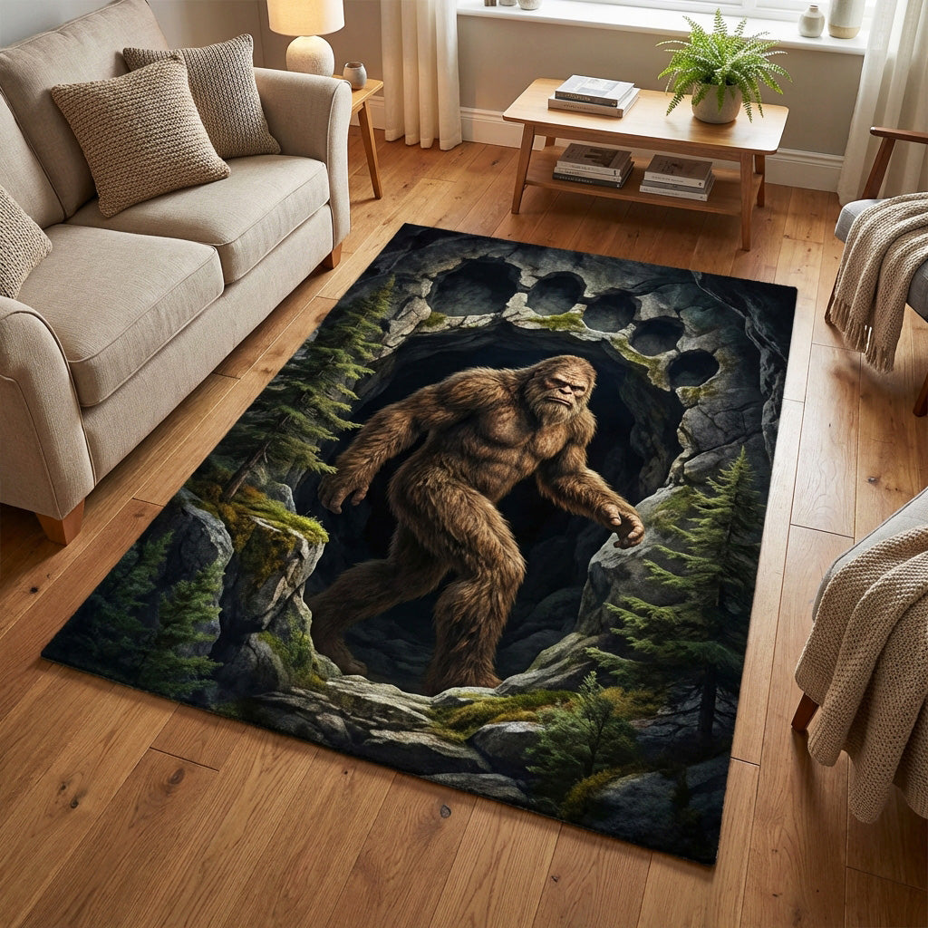 Hidden Footsteps Area Rug - Non-Slip Washable 3D Print Rug for Living Room & BedroomTVC2108311