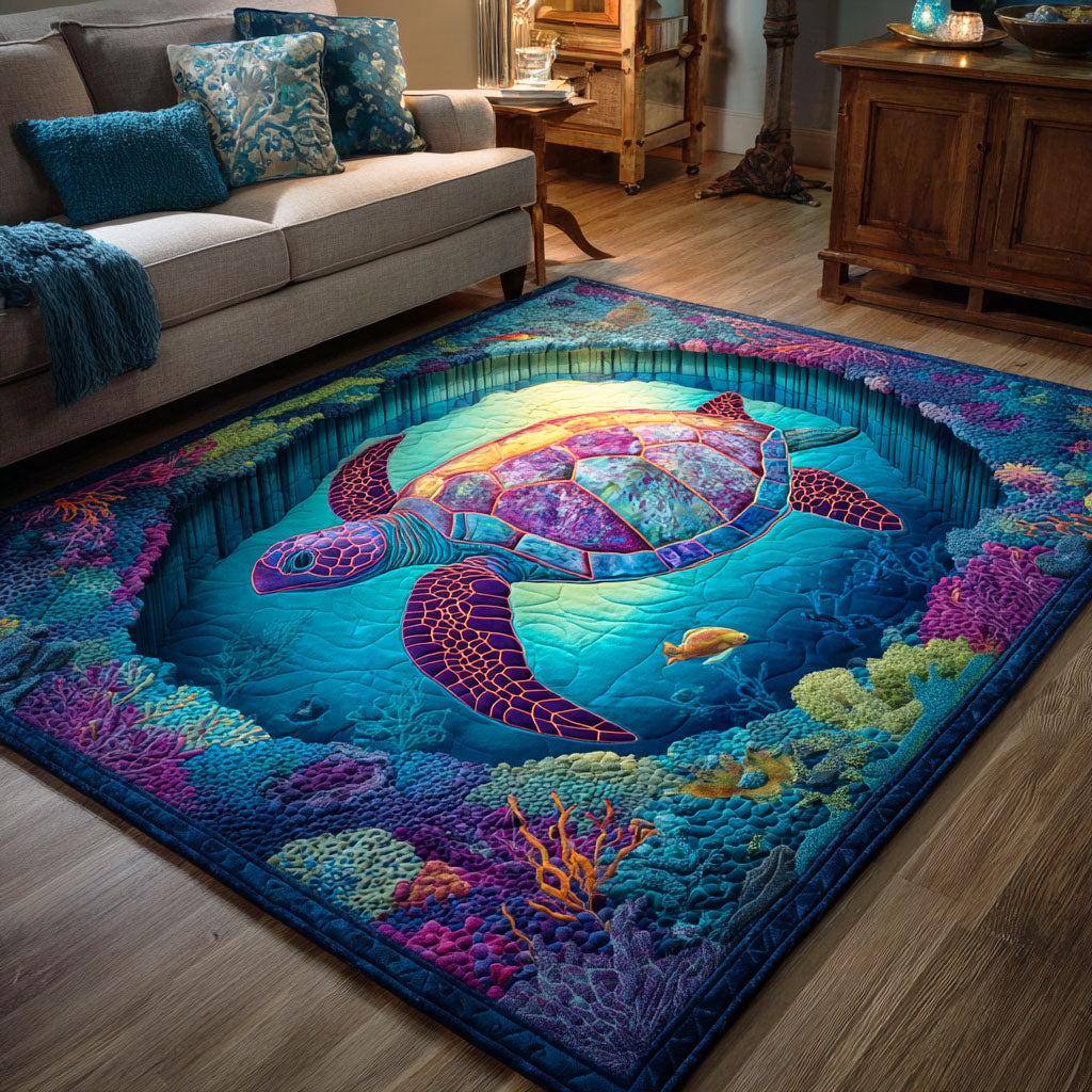 Hidden Reef Calm Area Rug - Non-Slip Washable 3D Print Rug for Living Room & BedroomTVC2108311