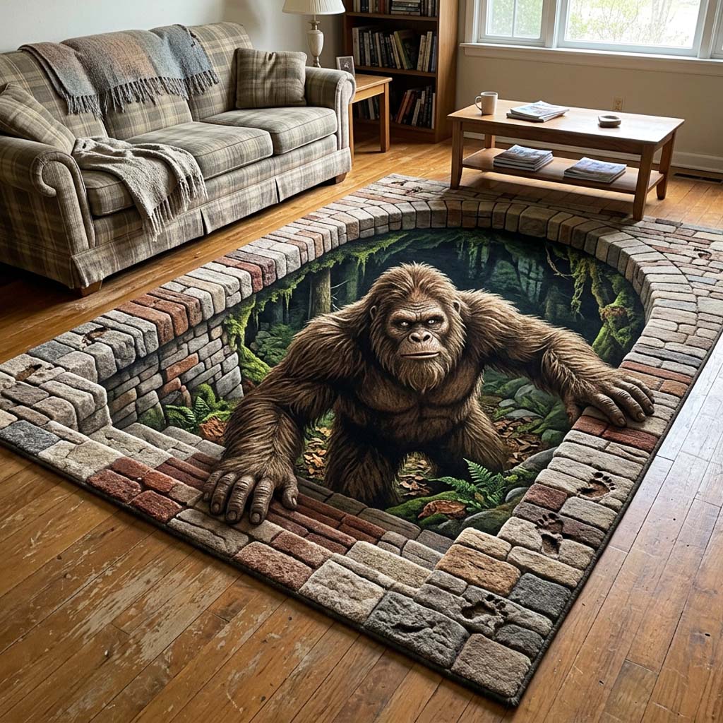 Hidden Stalker Area Rug - Non-Slip Washable 3D Print Rug for Living Room & BedroomTVC2108410
