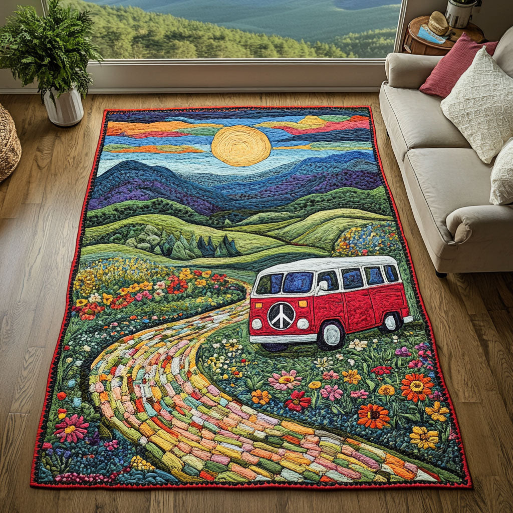 Hippie Dream Area Rug - Non-Slip Washable 3D Print Rug for Living Room & BedroomTVC2108310