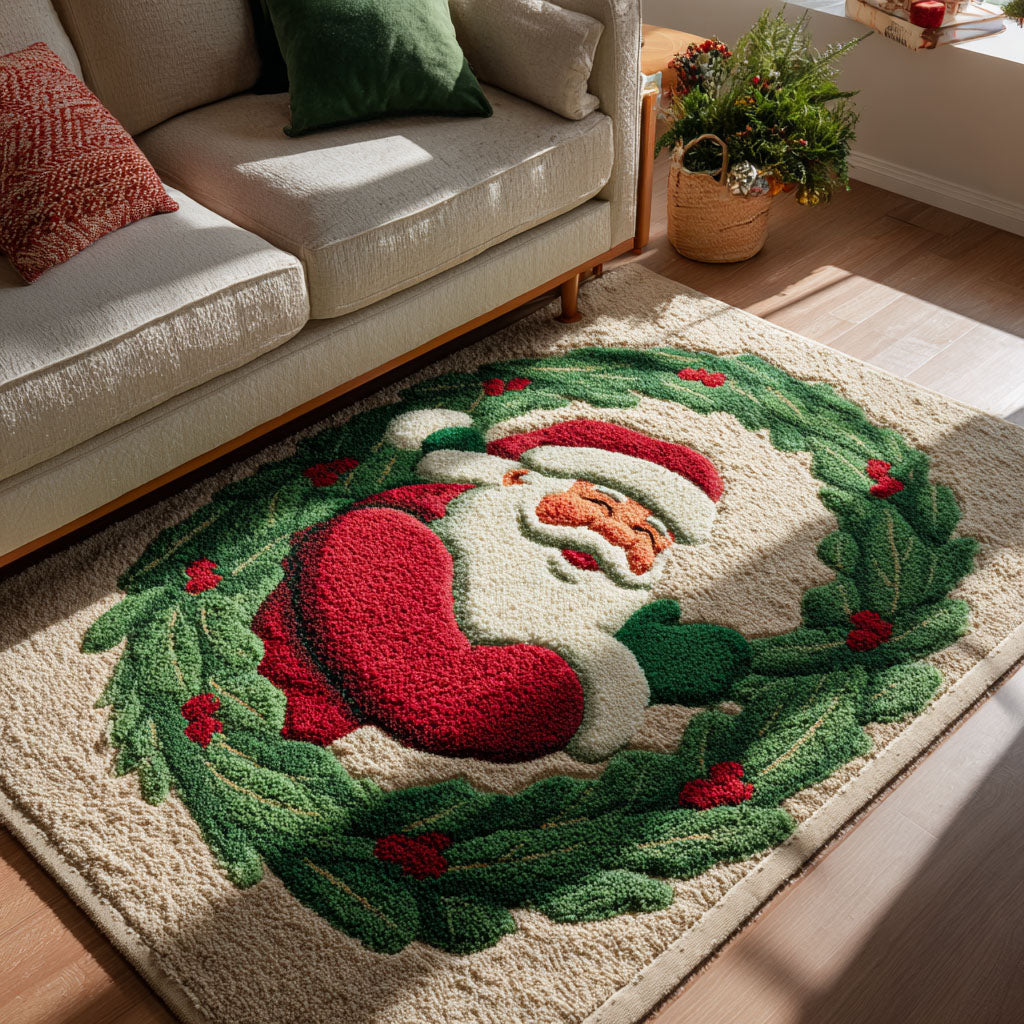 Holiday Dream Christmas Area Rug - Non-Slip Washable 3D Print Rug for Living Room & BedroomTVC2108310