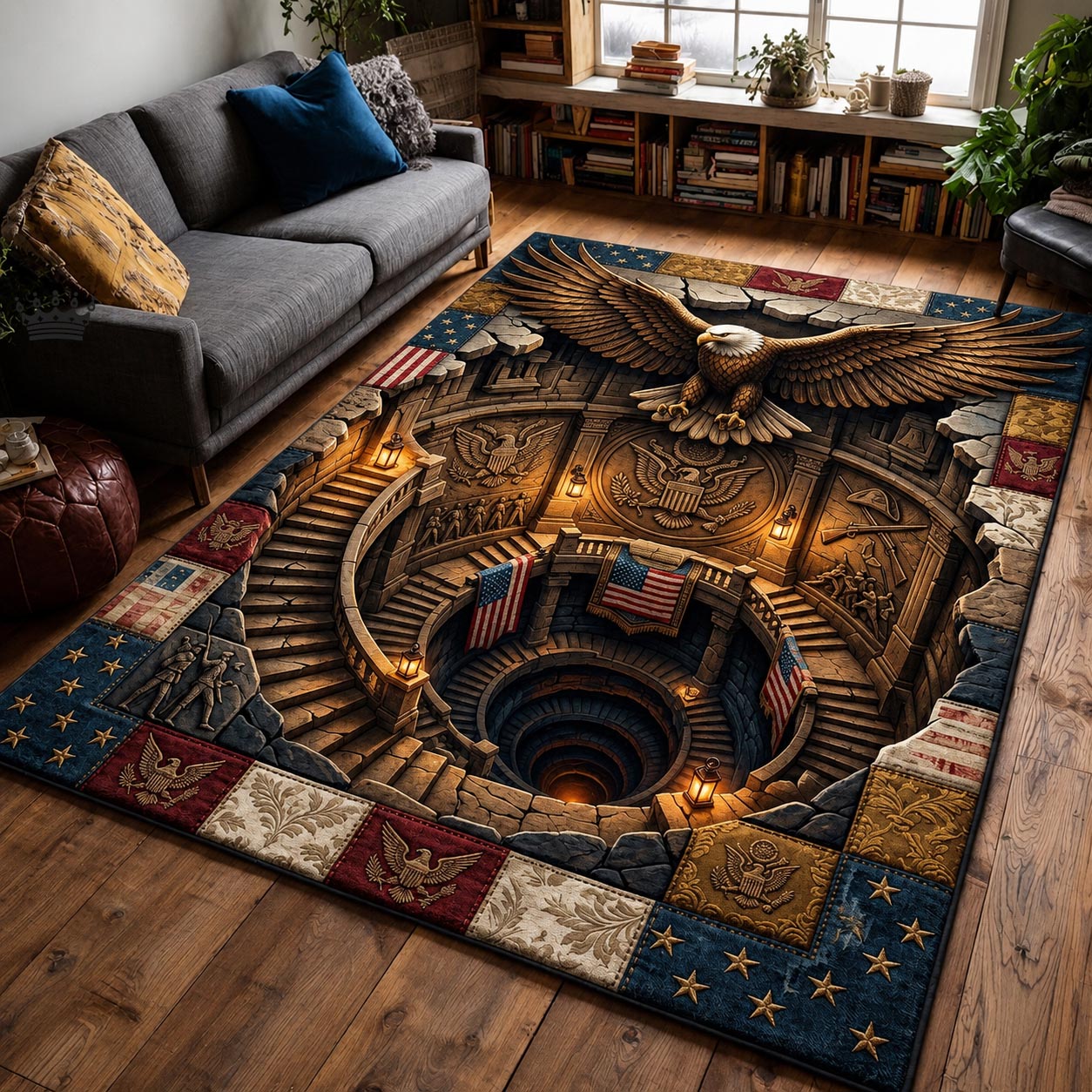 Honor Legacy Area Rug - Non-Slip Washable 3D Print Rug for Living Room & BedroomTVC2108409