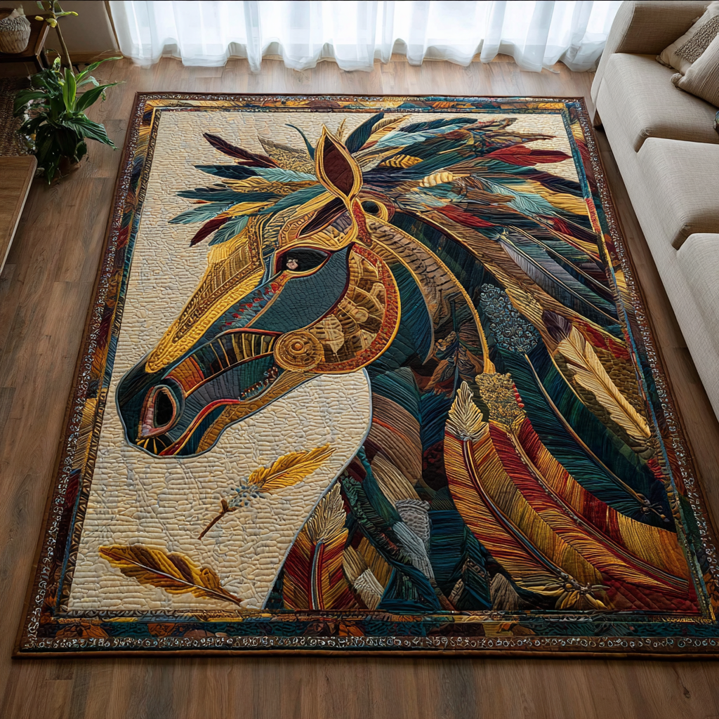 Horse Journey Area Rug - Non-Slip Washable 3D Print Rug for Living Room & BedroomTVC2108308