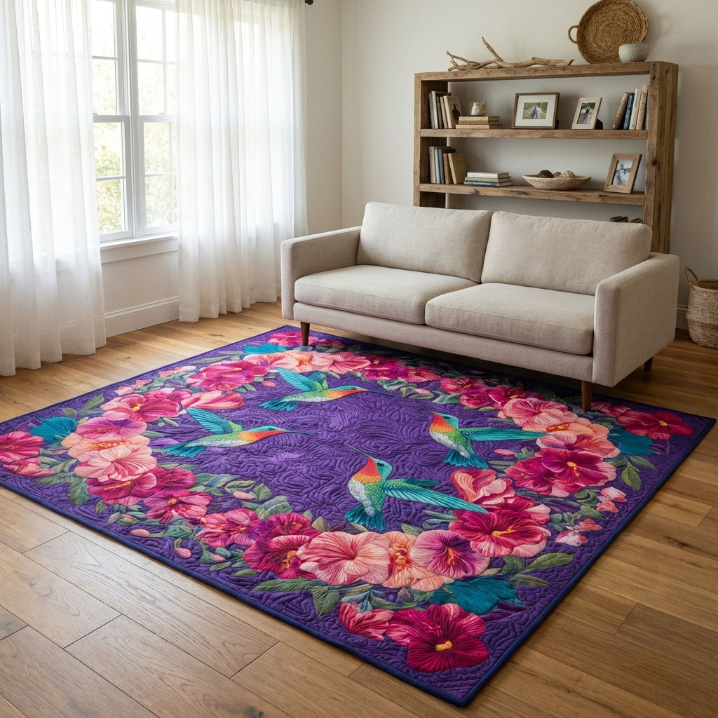 Hummingbird Haven Cardinal Area Rug - Non-Slip Washable 3D Print Rug for Living Room & BedroomTVC2108308