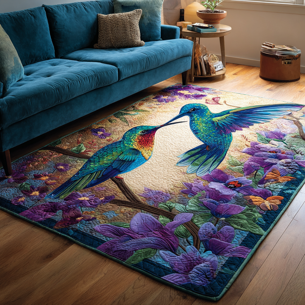 Hummingbird Light Cardinal Area Rug - Non-Slip Washable 3D Print Rug for Living Room & BedroomTVC2108308