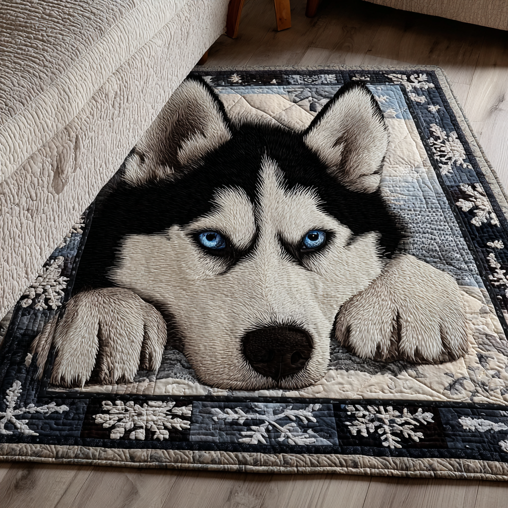 Husky Spirit Area Rug - Non-Slip Washable 3D Print Rug for Living Room & BedroomTVC2108307