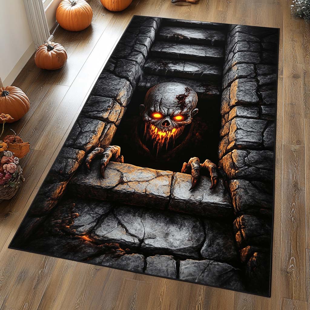 Inferno Fiend Area Rug - Non-Slip Washable 3D Print Rug for Living Room & BedroomTVC2108307