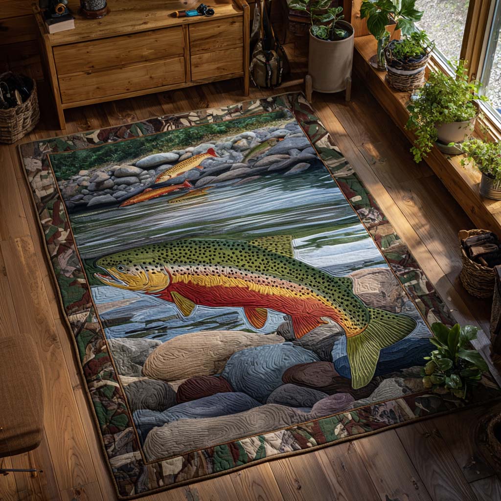Into the Current Area Rug - Non-Slip Washable 3D Print Rug for Living Room & BedroomTVC2108306